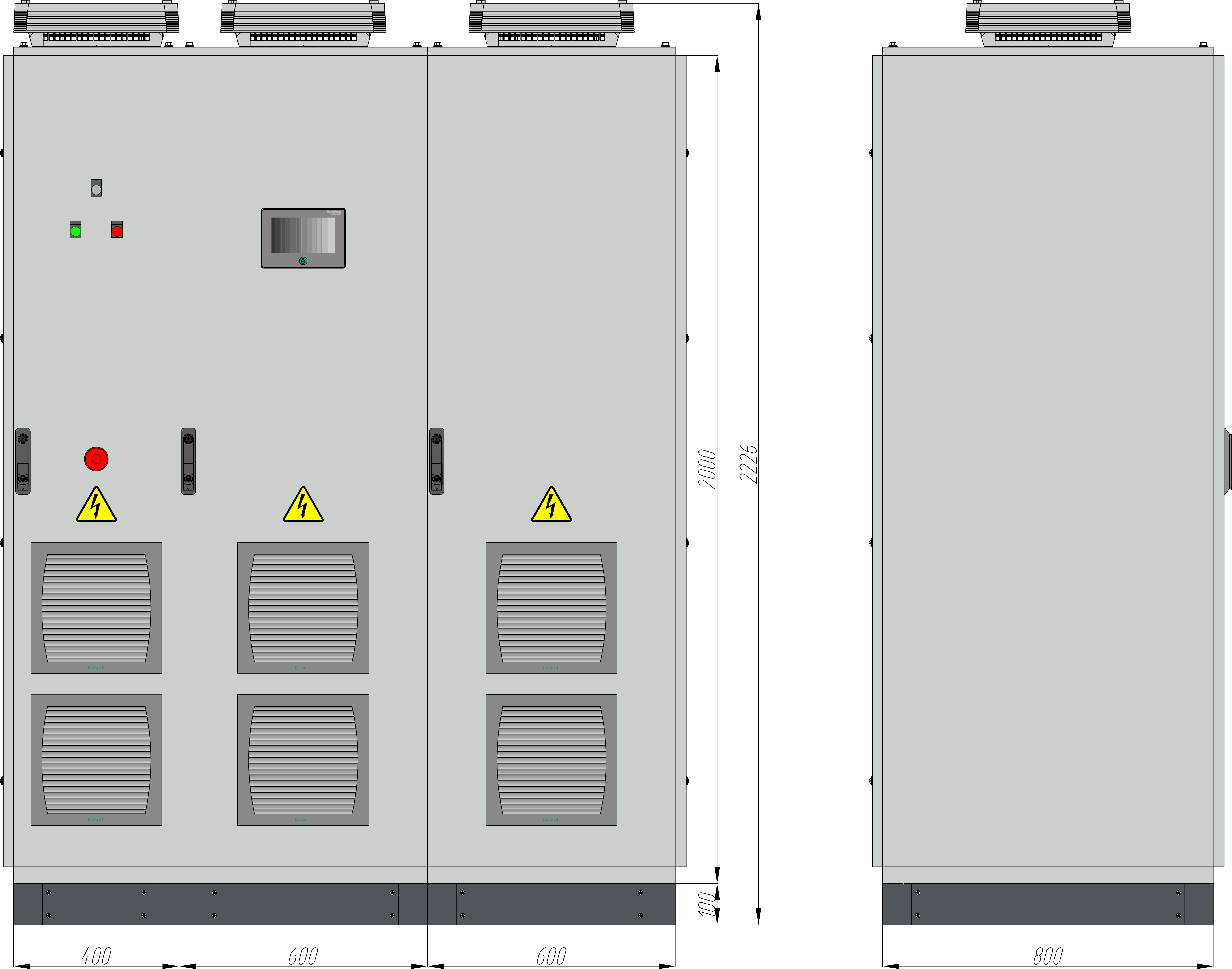 Шкаф управления SEC28ST6MAUT0400 / ПЧ STV900 CABINET 3Ф 400В 280/315 кВт