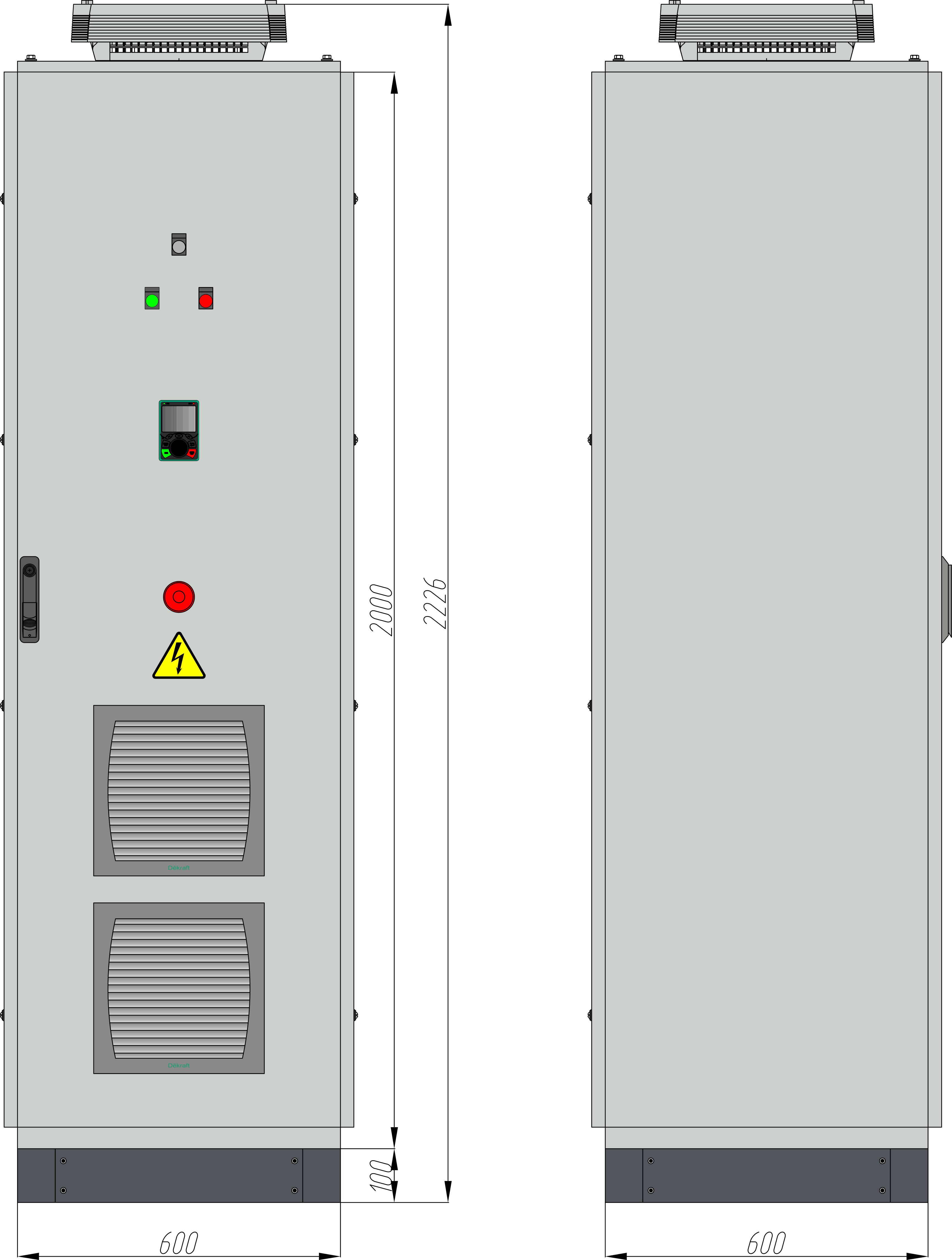 Шкаф управления SEC11ST6SAUT0400 / ПЧ STV630 CABINET 3Ф 400В 110/90 кВт