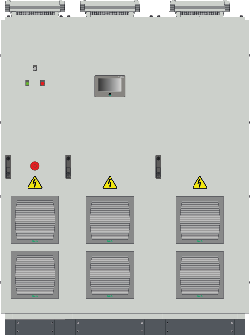 Шкаф управления SEC28ST7SAUT0400 / ПЧ STV630 CABINET 3Ф 400В 280/250 кВт