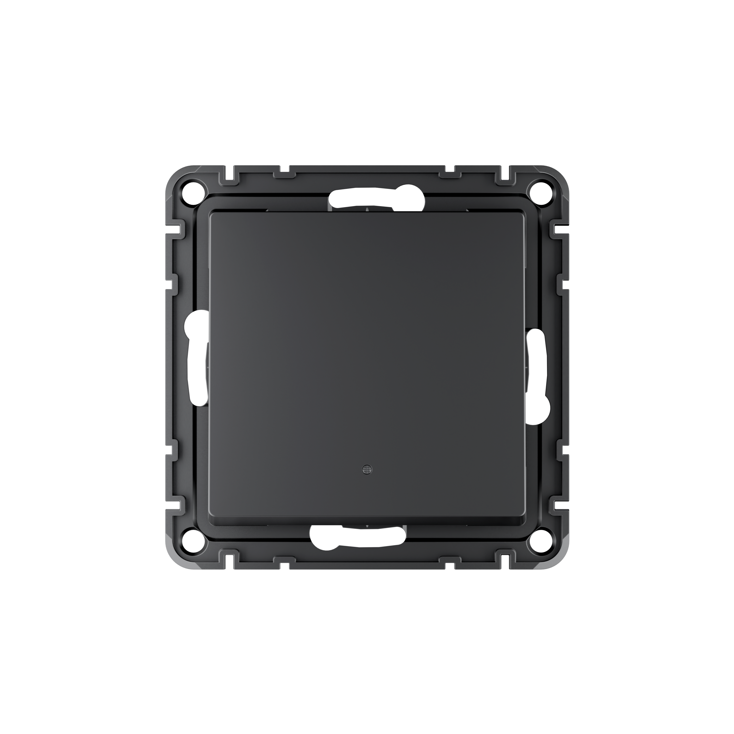 ATLASDESIGN SMART 1-кл. ВЫКЛЮЧАТЕЛЬ с подсв. с опц.нейтралью, Zigbee, сх.1, L(N), 10А, мех., КАРБОН