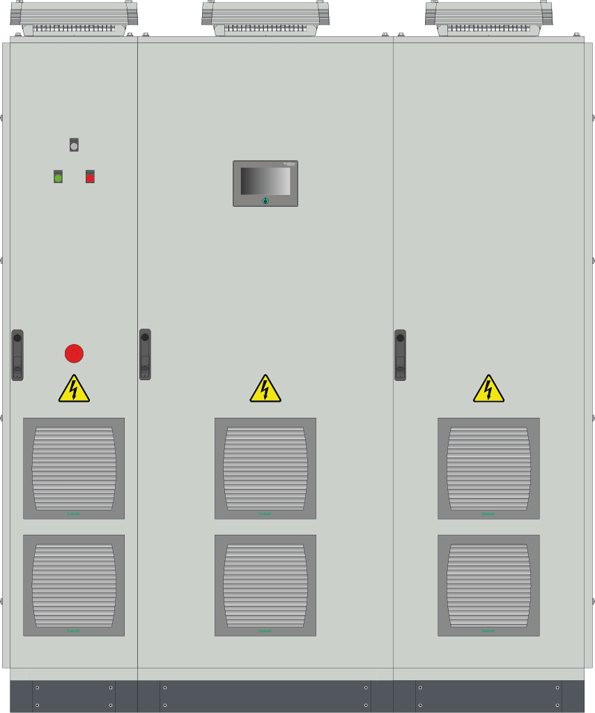 Шкаф управления SEC63ST7SAUT0400 / ПЧ STV630 CABINET 3Ф 400В 630/560 кВт