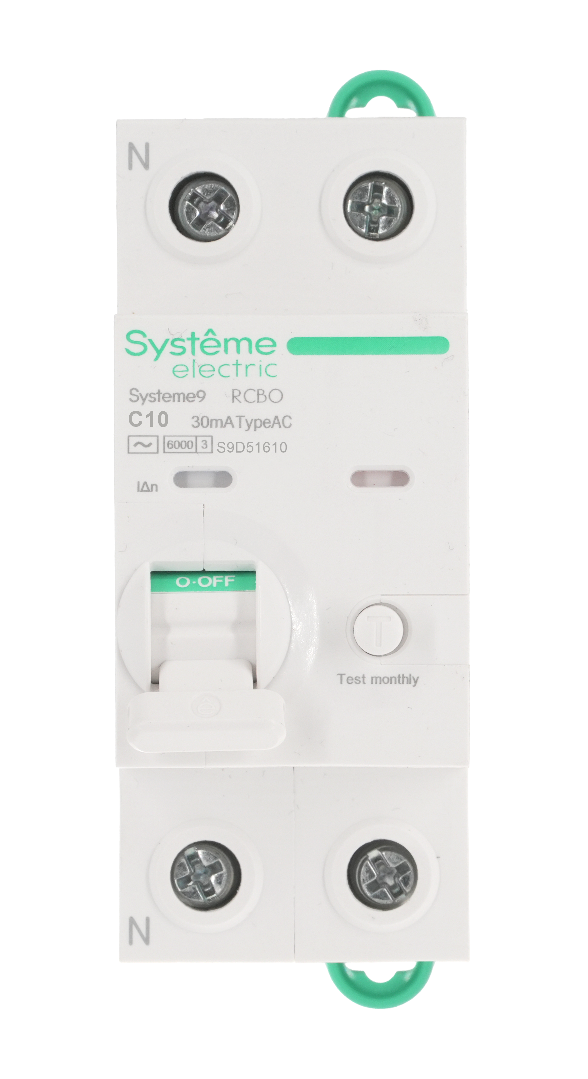 Systeme9 Авт. выкл. диф. тока (АВДТ) 1P+N C 10A 6kA 30мА Тип-AC 230В
