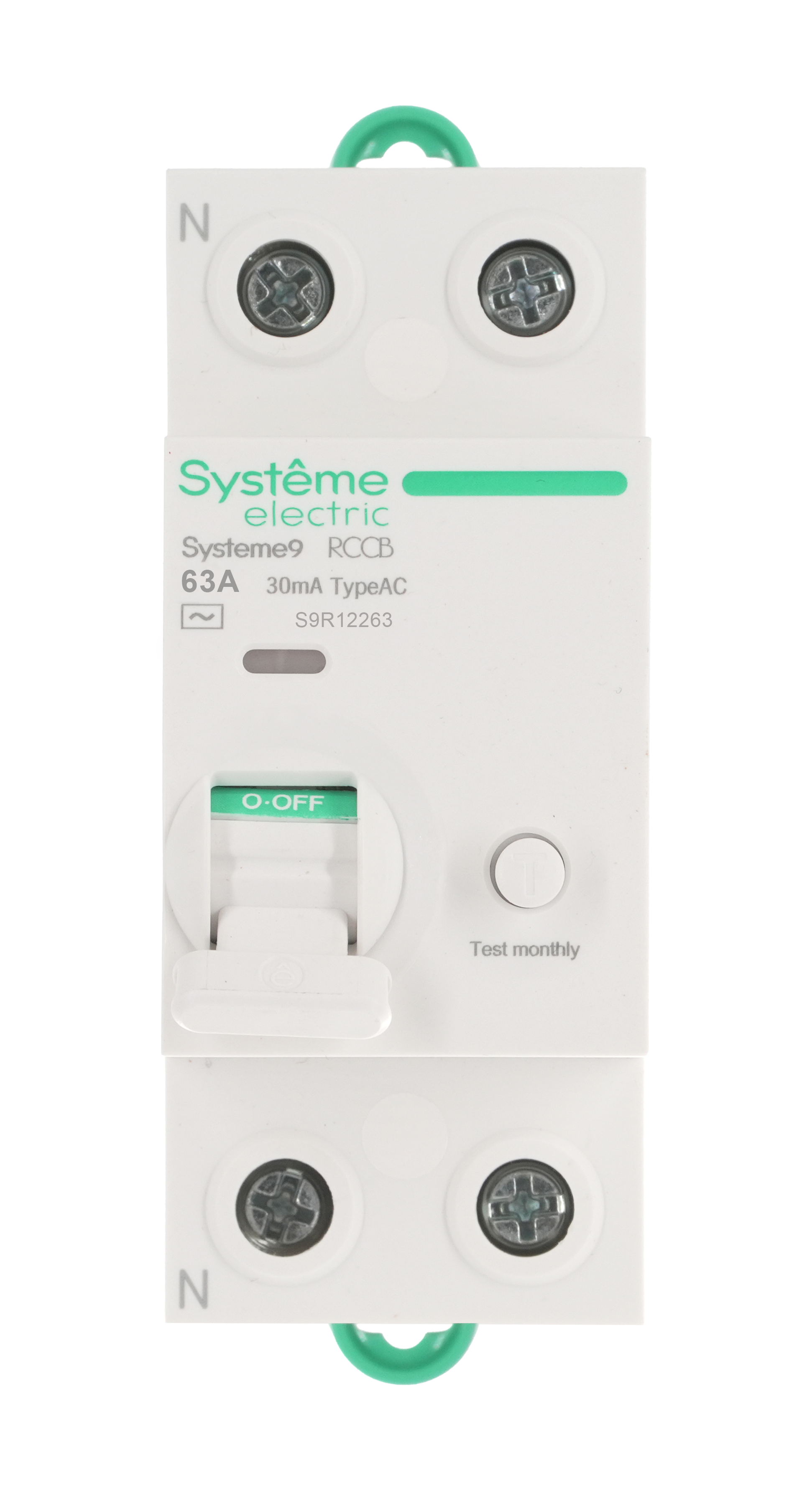 Systeme9 Выключатель дифференциального тока (ВДТ) 63A 2P 30мА Тип-AC 230В