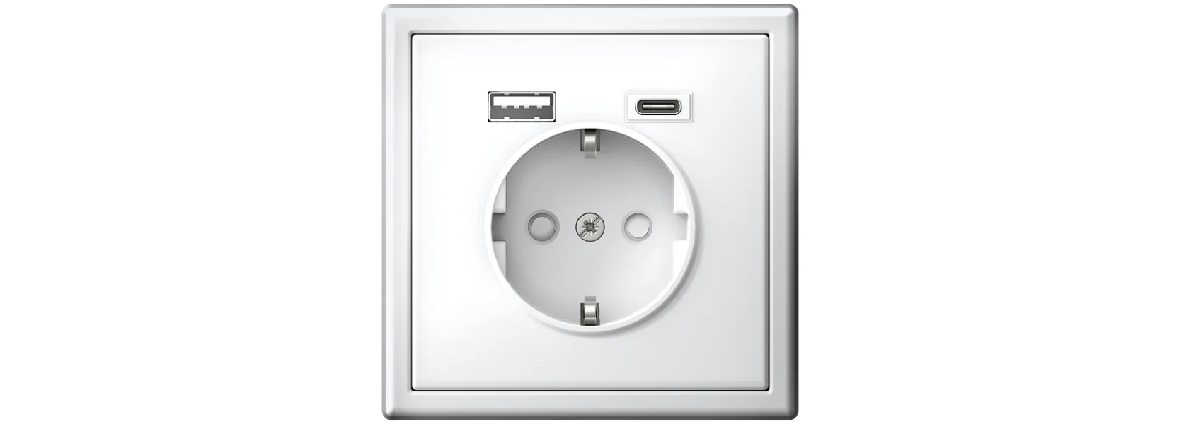 Розетка 16А с 2 USB A+C серии ArtGallery 