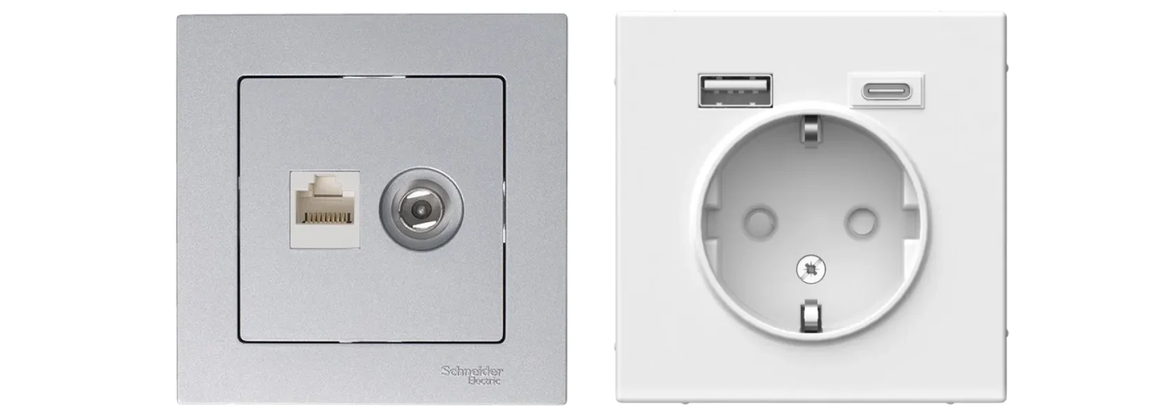Розетка AtlasDesign ТВ компьютерная ArtGallery USB 
